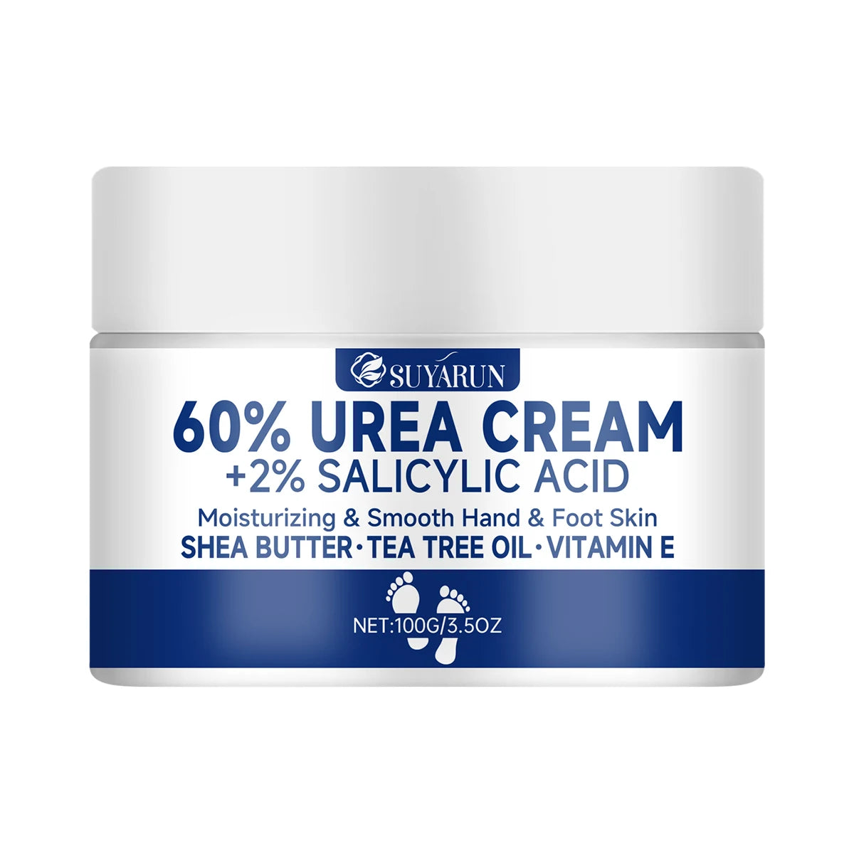 60% Urea Foot Cream for Cracked Heels & Dry Skin Repair