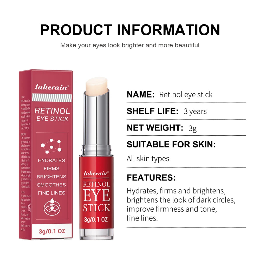 Retinol Eye Treatment Stick - Brightening & Firming Serum for Dark Circles