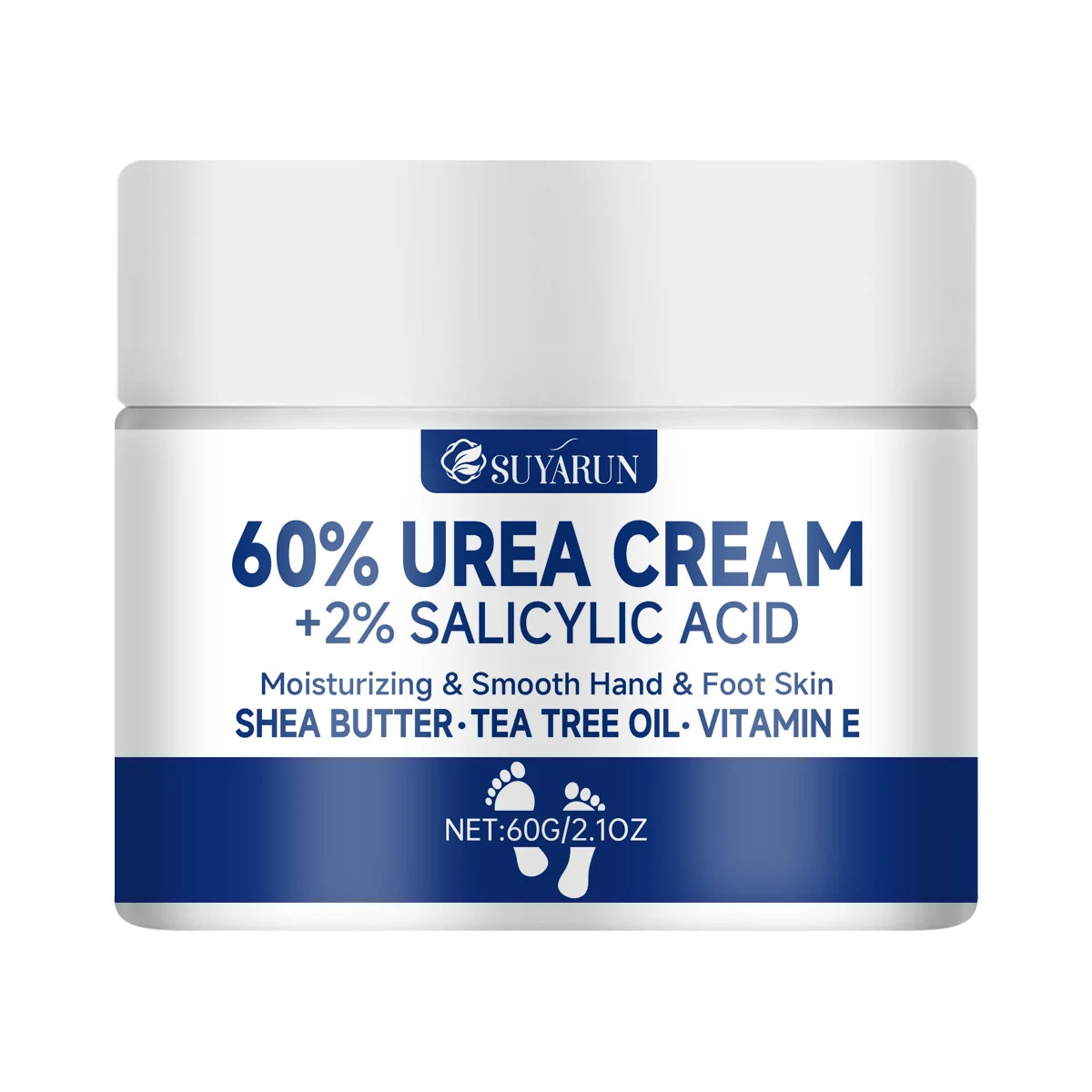 60% Urea Foot Cream for Cracked Heels & Dry Skin Repair