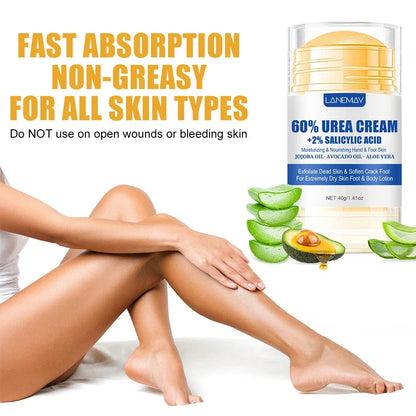 Urea Foot Cream Stick for Dry Cracked Heels & Softening