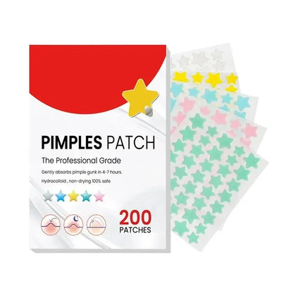 Colorful Star Acne Patches for Pimple Care and Protection