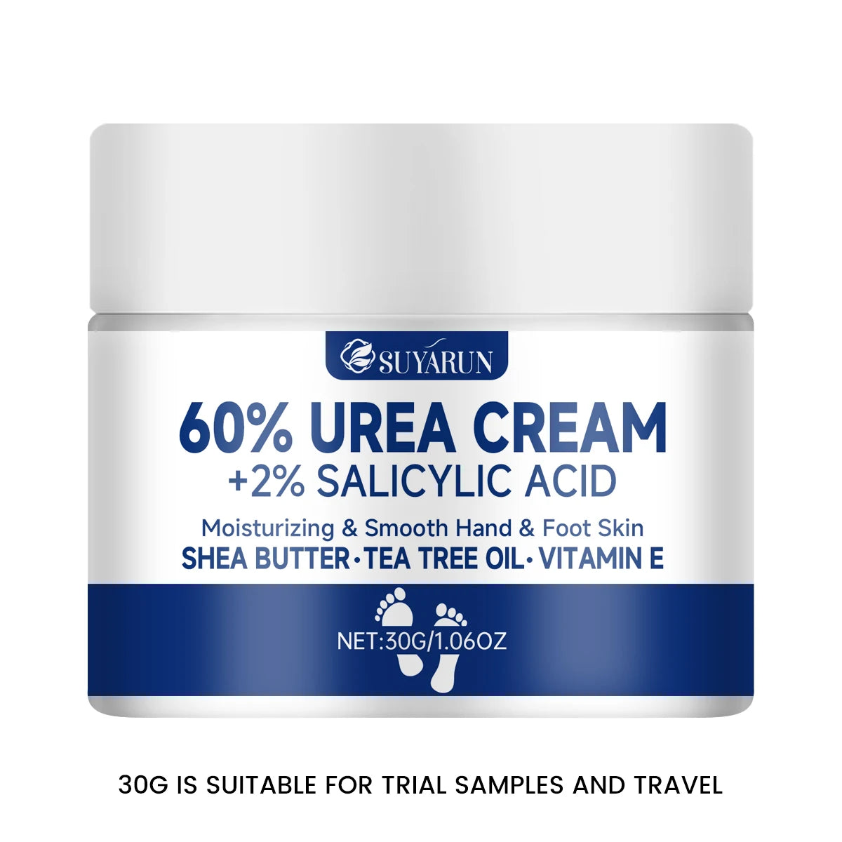 60% Urea Foot Cream for Cracked Heels & Dry Skin Repair