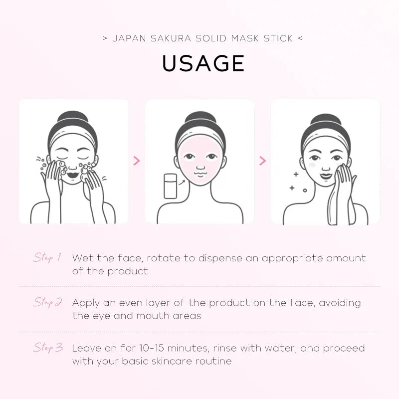 Sakura Cleansing Mask Stick - Pore Cleaner & Blackhead Remover