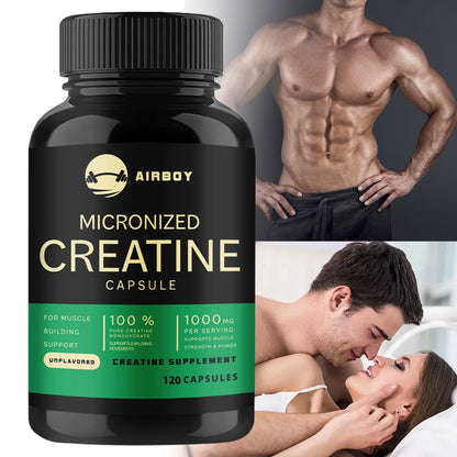 Micronized Creatine Capsules for Muscle Strength & Endurance