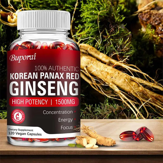 Korean Red Ginseng Capsules for Energy, Vitality & Focus