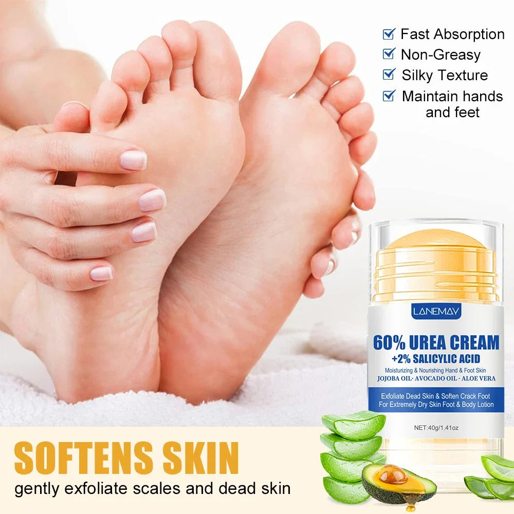 Urea Foot Cream Stick for Dry Cracked Heels & Softening